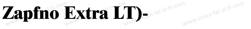 Zapfno Extra LT)字体转换